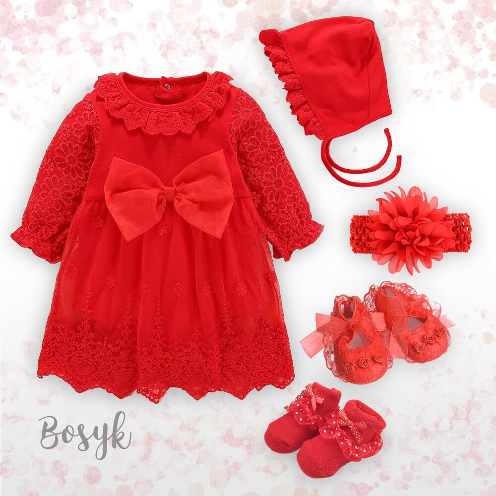 NEW-Victoria Sweet Dream Dress-Set- Dress for Baby Girls -Elegant Dress for Baby
